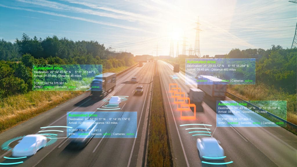 autonomous vehicles on the road